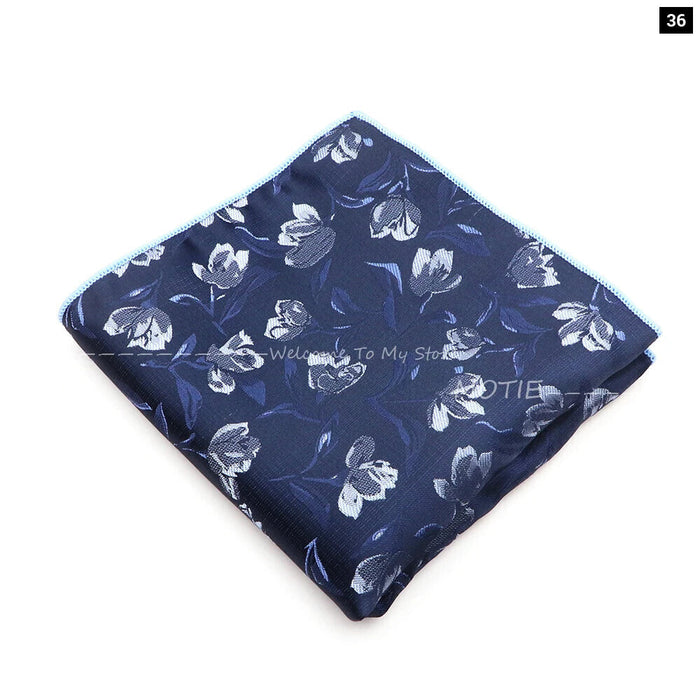 Mens Plant Pattern Handkerchiefs For Weddings And Daily Wear