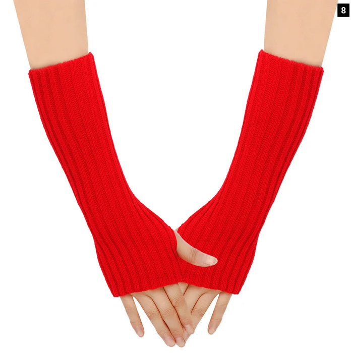 Knit Wool Arm Warmers