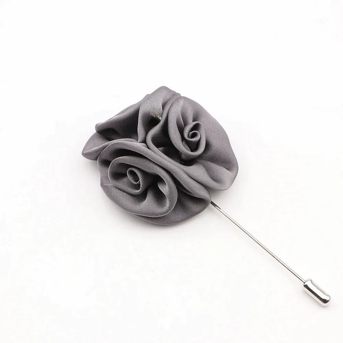 17 Colour Mens Handmade Floral Lapel Pin For Weddings