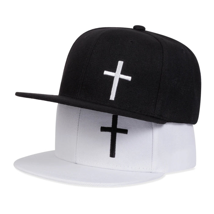 Adjustable Cross Embroidery Baseball Cap / Hat For Outdoor Wear