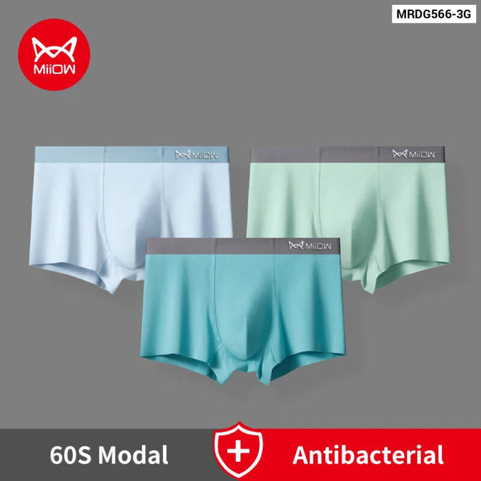 Pack Of 3 Modal Mens Boxers Antibacterial