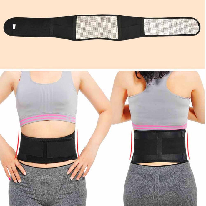 Tourmaline Self-Heating Magnetic Therapy Lumbar Back Brace for Men Women