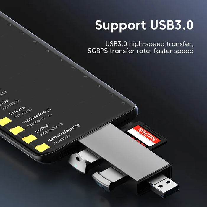 7 In 1 Usb 3.0 Card Reader For High Speed Transfer