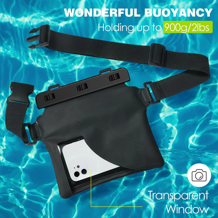 Waterproof Phone Pouch Fanny Pack Floating Dry Bag for Swimming for  iPhone 14 13 12 11 Pro Max X/Xr/Xs