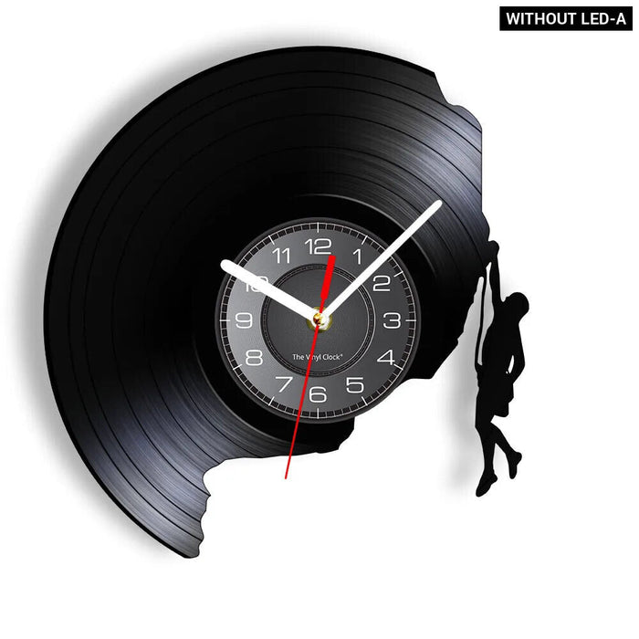 Mountain Climbing Vinyl Record Wall Clock