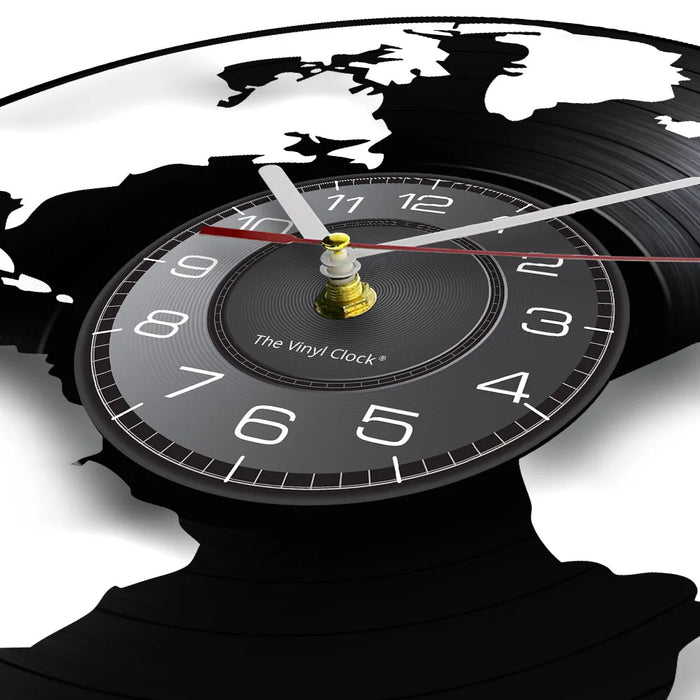 World Map Wall Clock