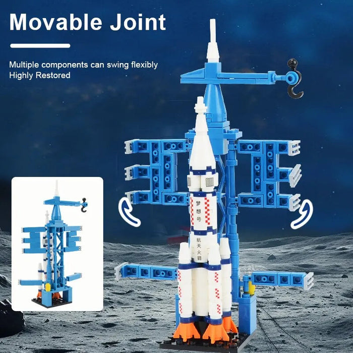 Space Shuttle Rocket Launch Construction Building Blocks