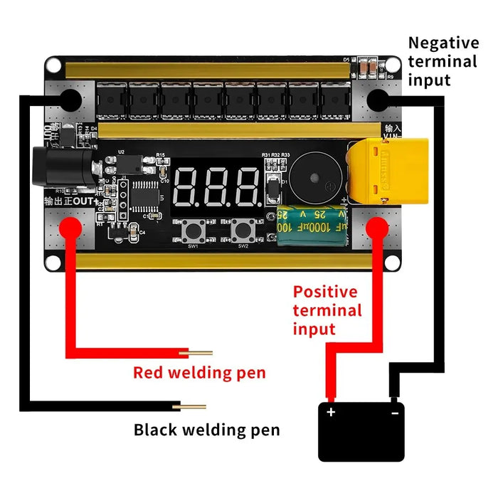 8v 24v Spot Welder Kit For 18650 Batteries