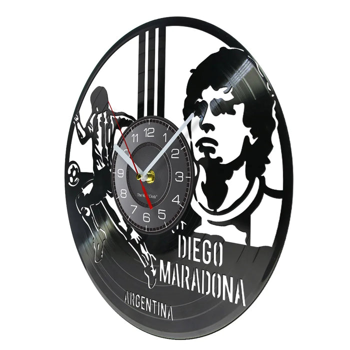 Custom Football Star Vinyl Record Clock