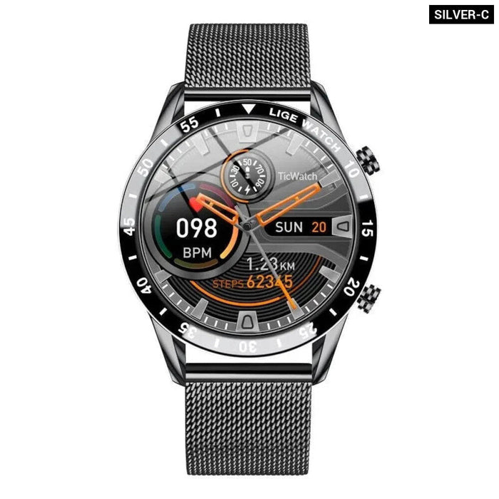 2024 Lige Smartwatch With Full Circle Touch Bluetooth