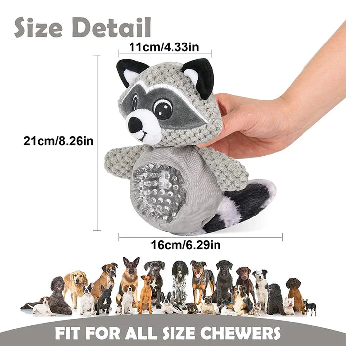 Tough Squeaky Dog Chew Toy Safe Plush Animal