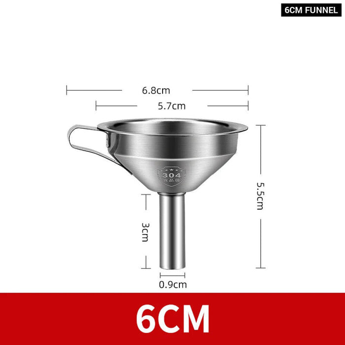 Stainless Steel Kitchen Funnel For Oil And Wine Spills