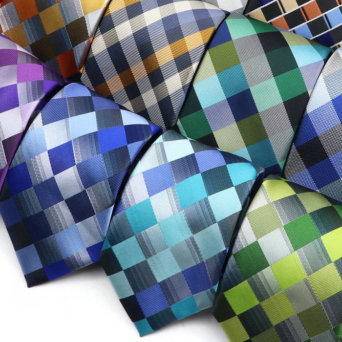 Colour Lattice Neckties For Business And Parties