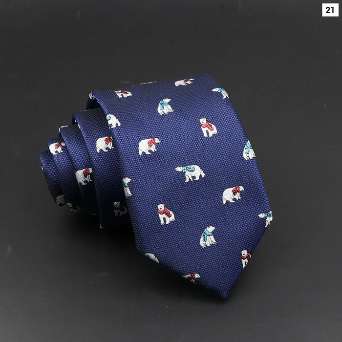 Cartoon Animal Tie For Weddings And Parties