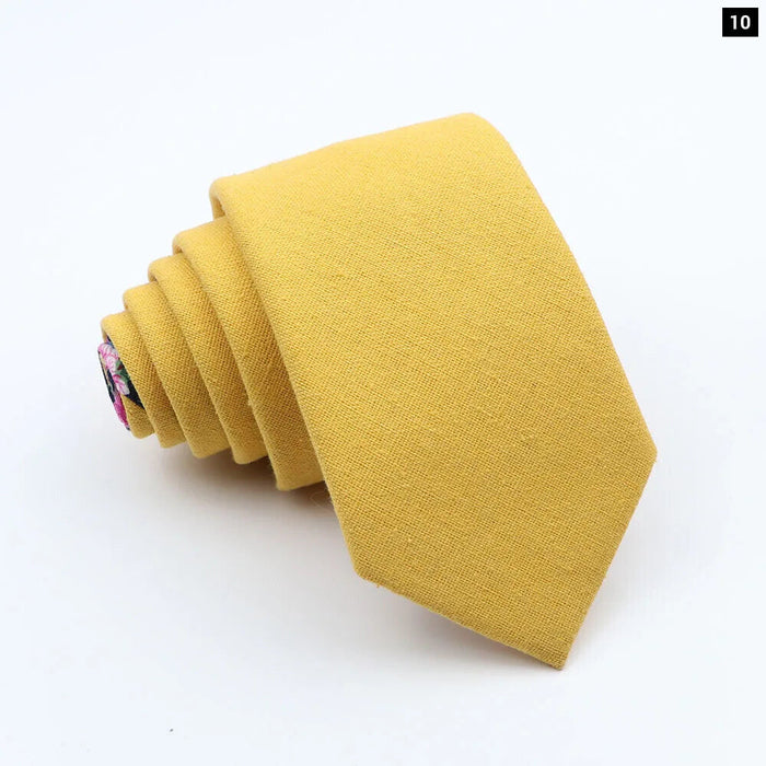 Colourful Two-Sided Floral Cotton Tie For Weddings And Parties