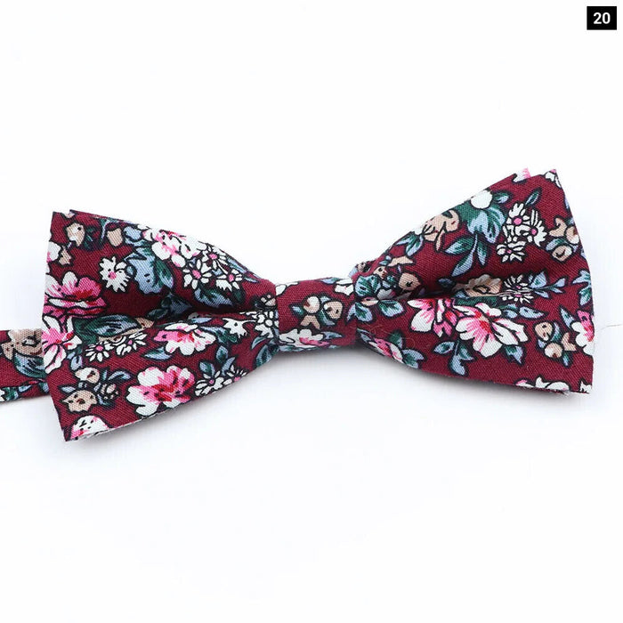 Colourful Floral Bow Ties Fashionable And Fun For Kids