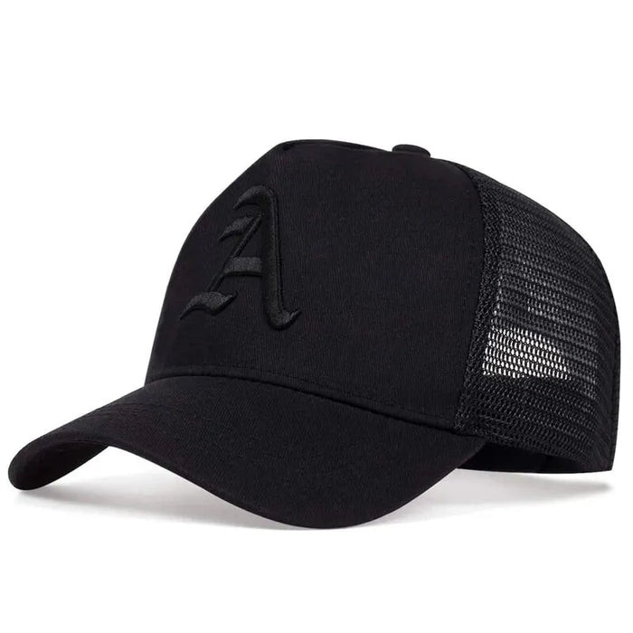 Adjustable Gothic Letter A Baseball Cap / Hat For Outdoor Sun Protection