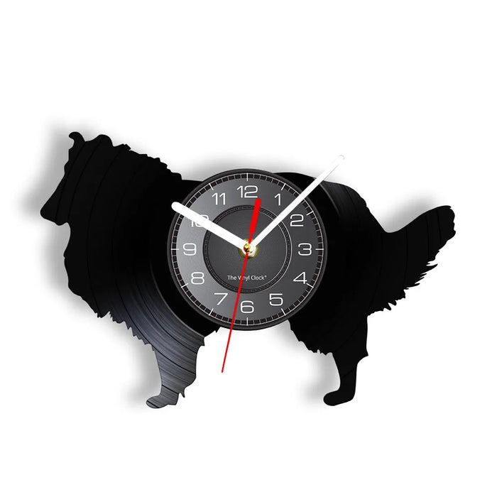 Vinyl Record Schnauzer Dog Wall Clock