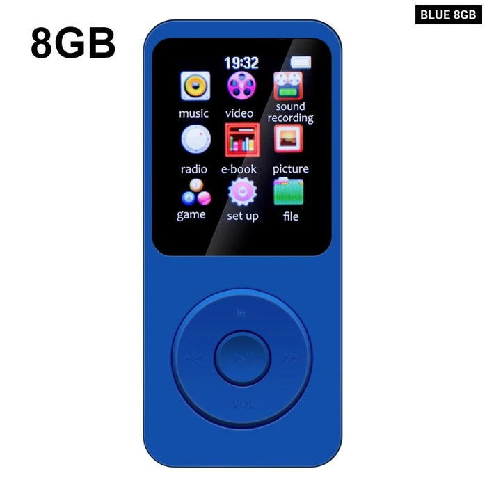 1.8 inch MP3 Music Player Bluetooth 5.0 E-book Sports FM Radio Student Walkman HiFi Lossless Sound Student Pocket Music Player