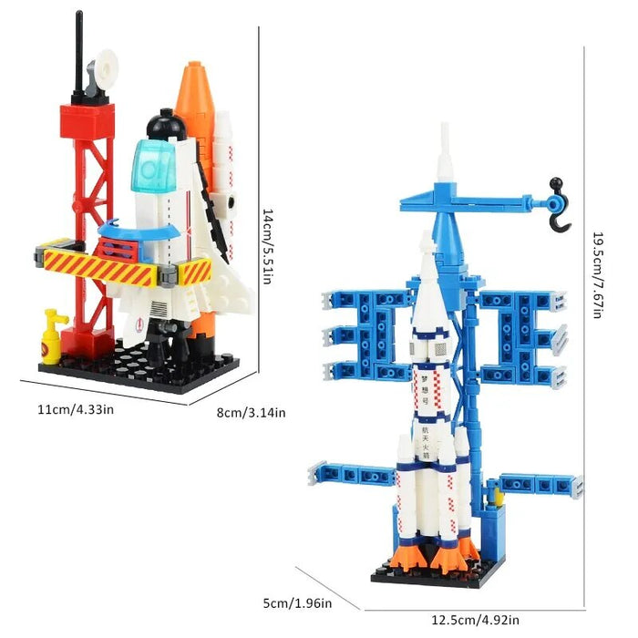 Space Shuttle Rocket Launch Construction Building Blocks