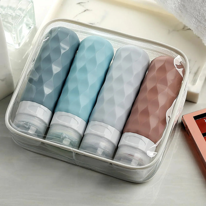 Leak Proof Travel Bottles Set Bpa Free Toiletry Essentials