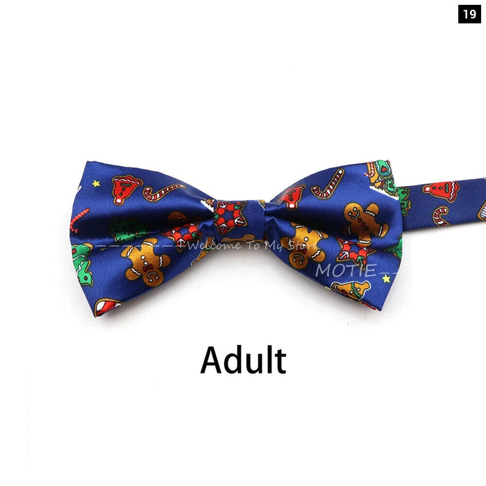 Christmas Bowtie Snowflake Pattern Polyester Parent-Child Wedding Party Accessories