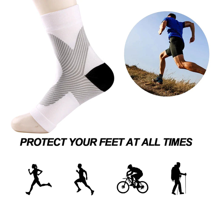 1 Pair Ankle Brace Compression Socks For Relieves Achilles Tendonitis Joint Pain