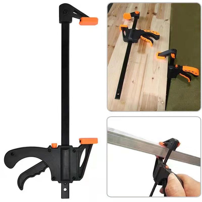 2PCS Woodworking Work Bar Clamp Clip Kit 4 Inch Quick Ratchet Release Speed Squeeze Hand Woodworking Tools