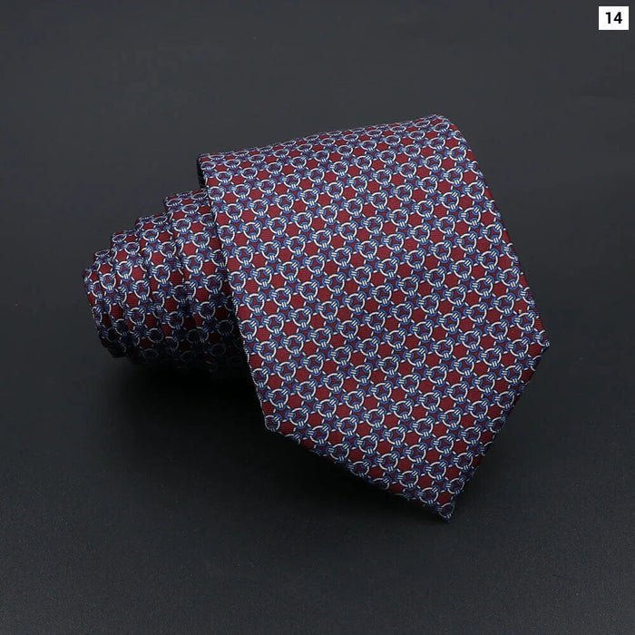 Super Soft Paisley Necktie 7Cm Slim Business Tie For Men