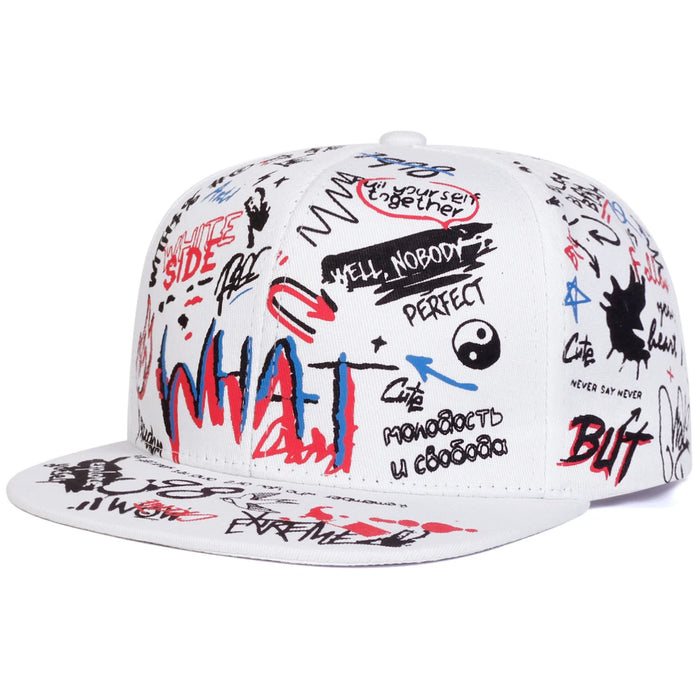 Adjustable Graffiti Print Baseball Cap / Hat