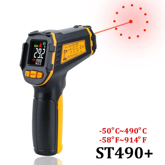 Lcd Infrared Thermometer Non Contact Pyrometer With Alarm