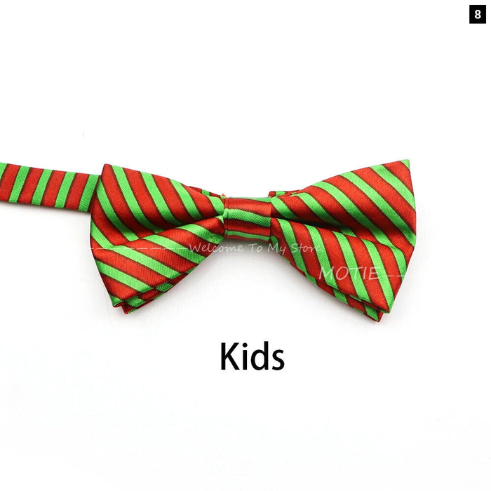 Christmas Bowtie Snowflake Pattern Polyester Parent-Child Wedding Party Accessories