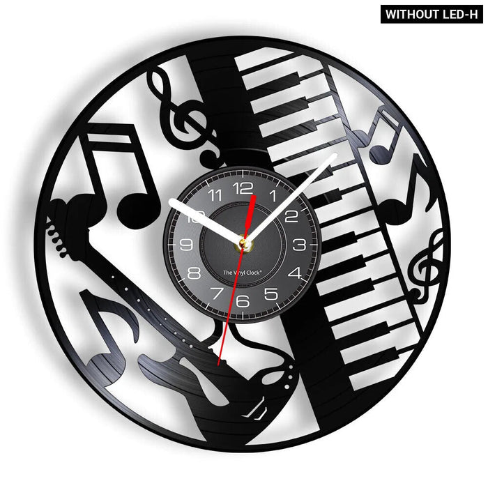 Musical Instrument Vinyl Wall Clock