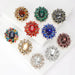 Luxury Women Brooch 10 Colour Crystal Pin For Party Clothing