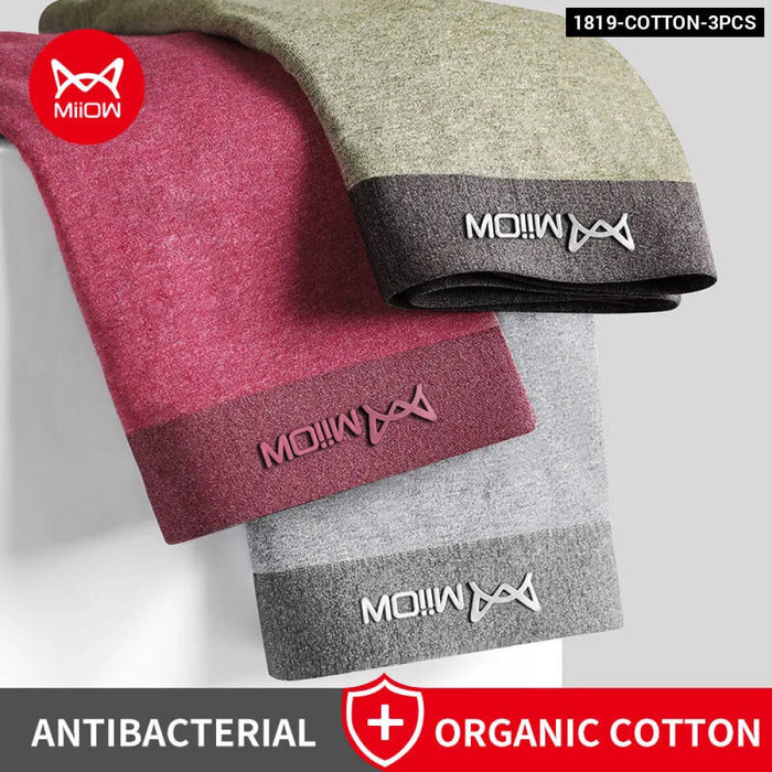 Pack Of 3 Antibacterial Cotton Boxer Shorts For Men