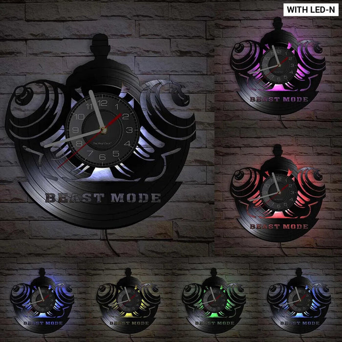 Silent Fitness Gym Wall Clock