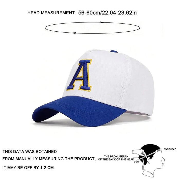 A Letter Embroidered Baseball Cap / Hat For Outdoor Wear