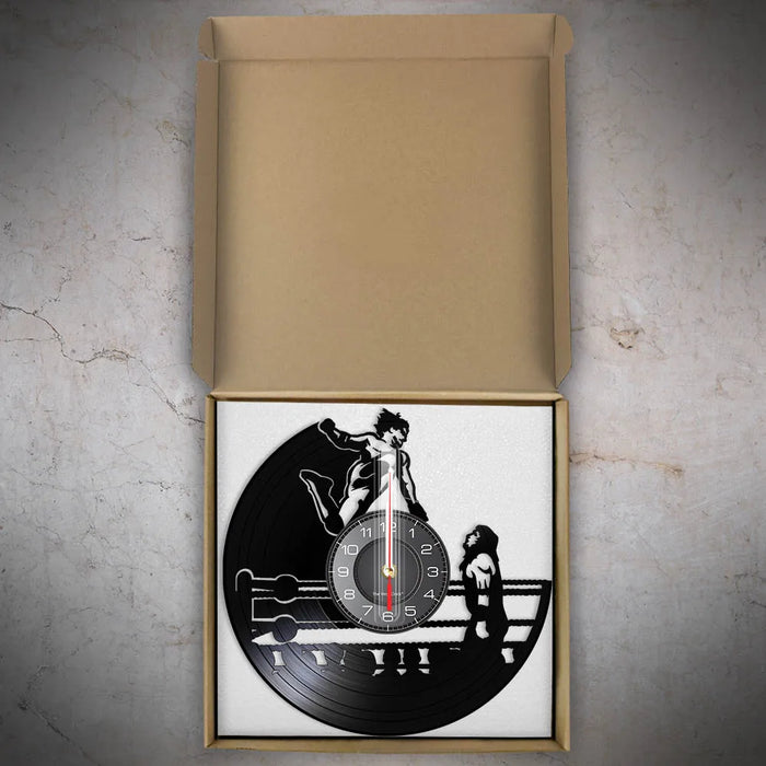 Vinyl Record Wrestling Wall Clock