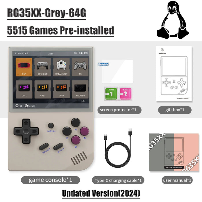 3.5 Ips Handheld Game Console Linux Os H700 Quad Core 1.5ghz