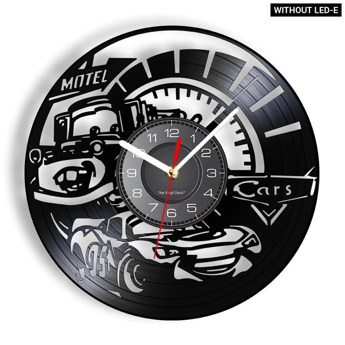 Supercar Drifting Vinyl Record Wall Clock