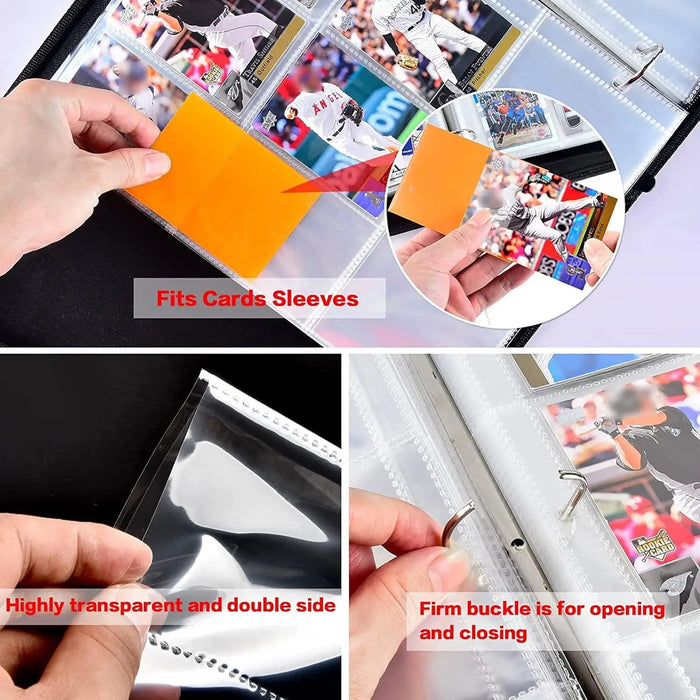 720 Pocket Baseball Card Binder Sleeves Trading Card Holder Organizer