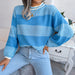 Striped Knit Sweater For Women