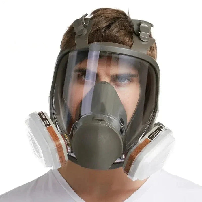 Full Face Anti Fog Gas Mask For Industrial Painting And Safety