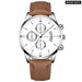 Luxury Fashion Mens Military Sports Watches Male Brown