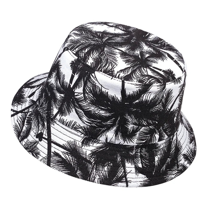 Tropical Coconut Tree Print Bucket Hat