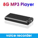 8gb Mini Voice Recorder With Mp3 Player And Usb Pen