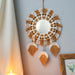 Round Macrame Fringe Mirror For Home Decor