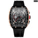 Sport Chronograph Quartz Silicone Bracelet Watches With Big