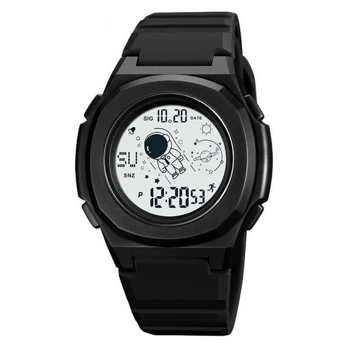 Men's Silicone Analog Date Calendar Display Digital 5ATM 50M Water Resistant Wristwatch