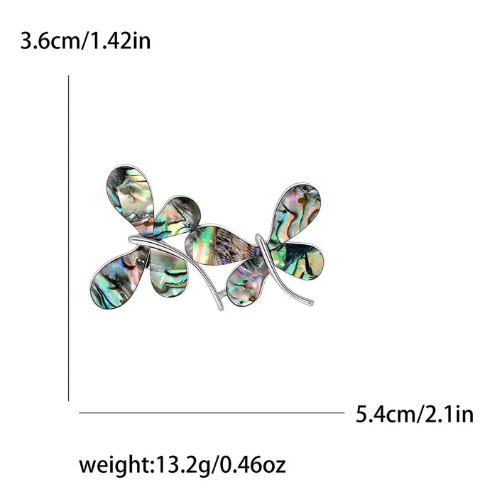 Abalone Shell Butterfly Brooch Fashion Jewelry Accessory